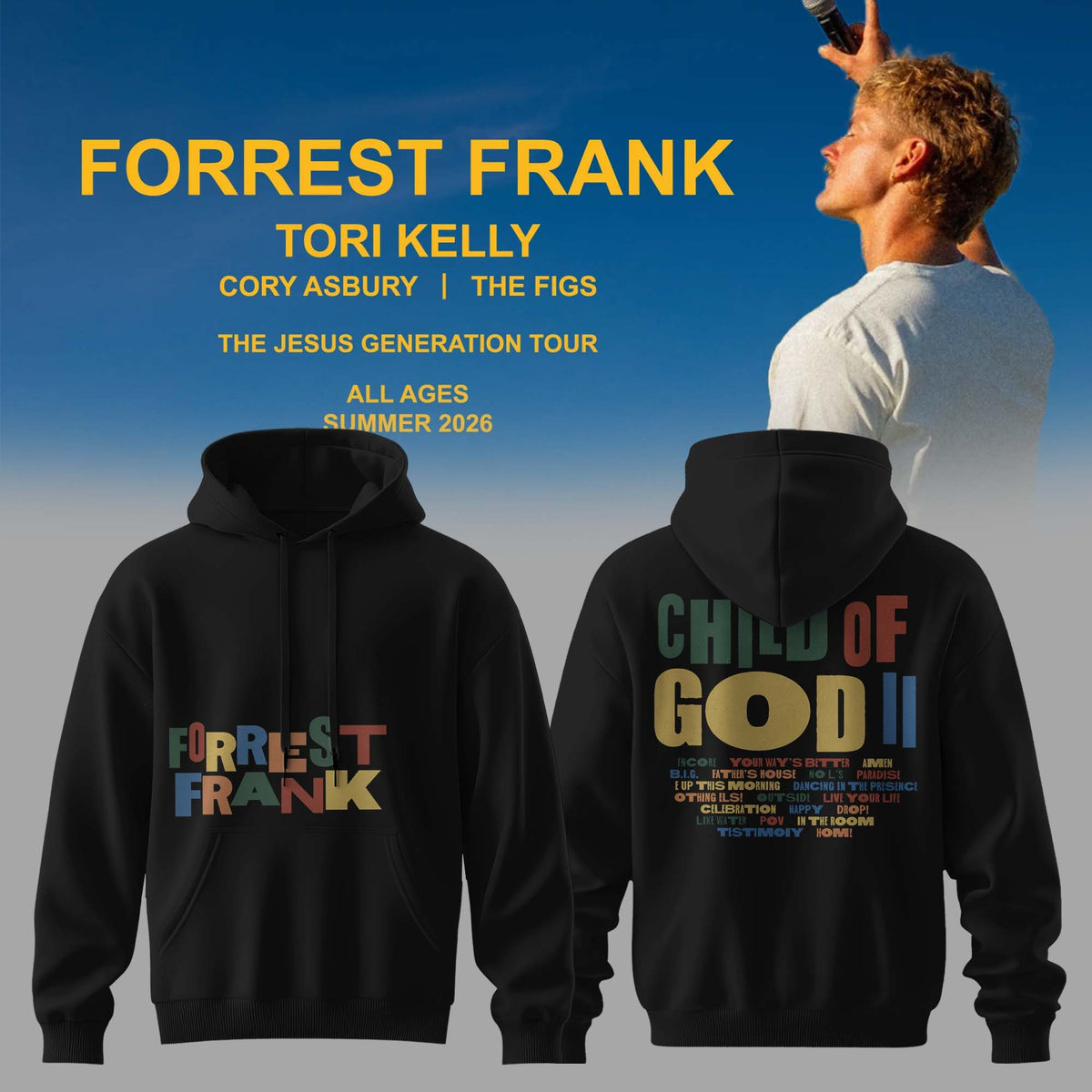 Forrest Frank The Jesus Generation Tour 2026 Hoodie - LeagueLockerGear