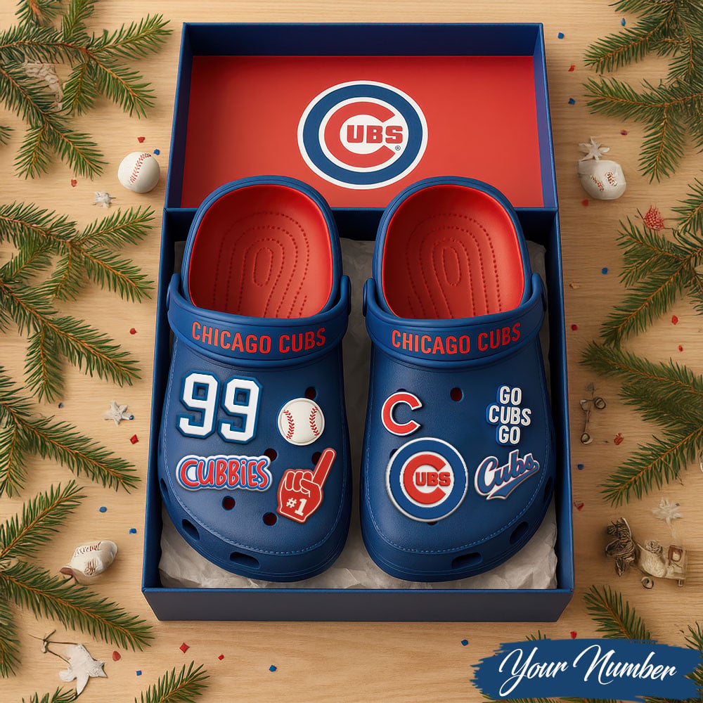 Chicago Cubs Custom Clogs With Charms - LeagueLockerGear