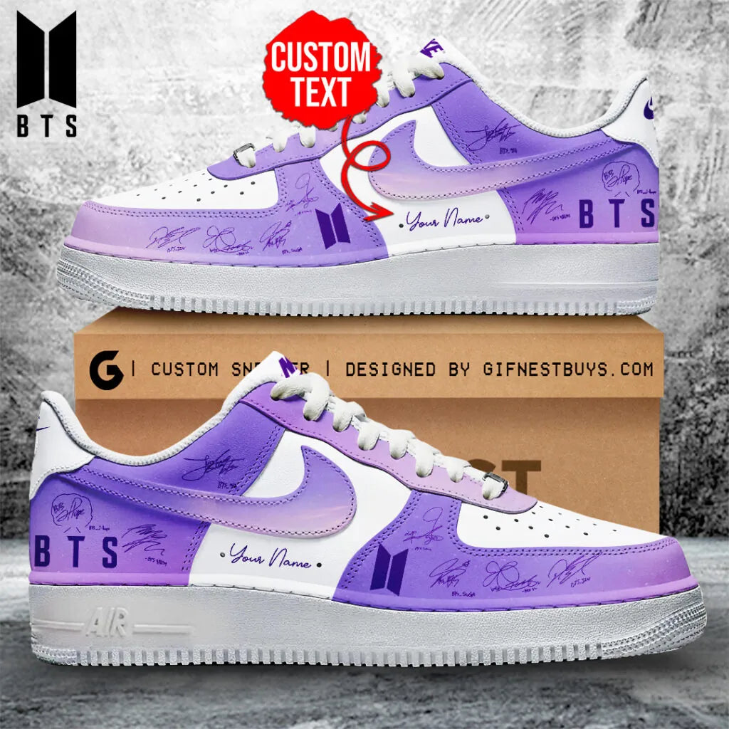 Personalized BTS World Tour 2026 AF1 Sneaker - LeagueLockerGear