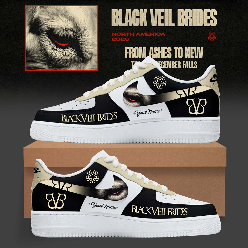 Black Veil Brides North America 2026 Custom Air Force 1 - LeagueLockerGear