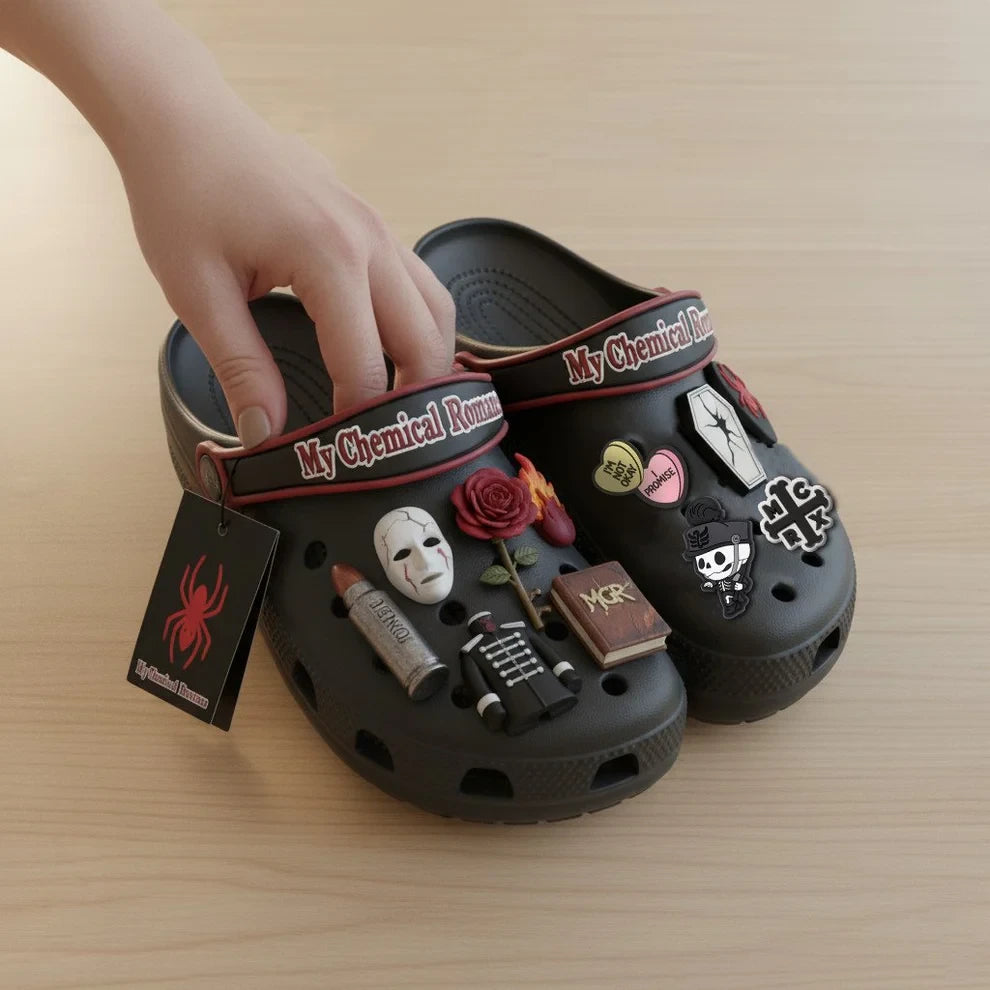 My Chemical Romance Clogs with Charms - LeagueLockerGear