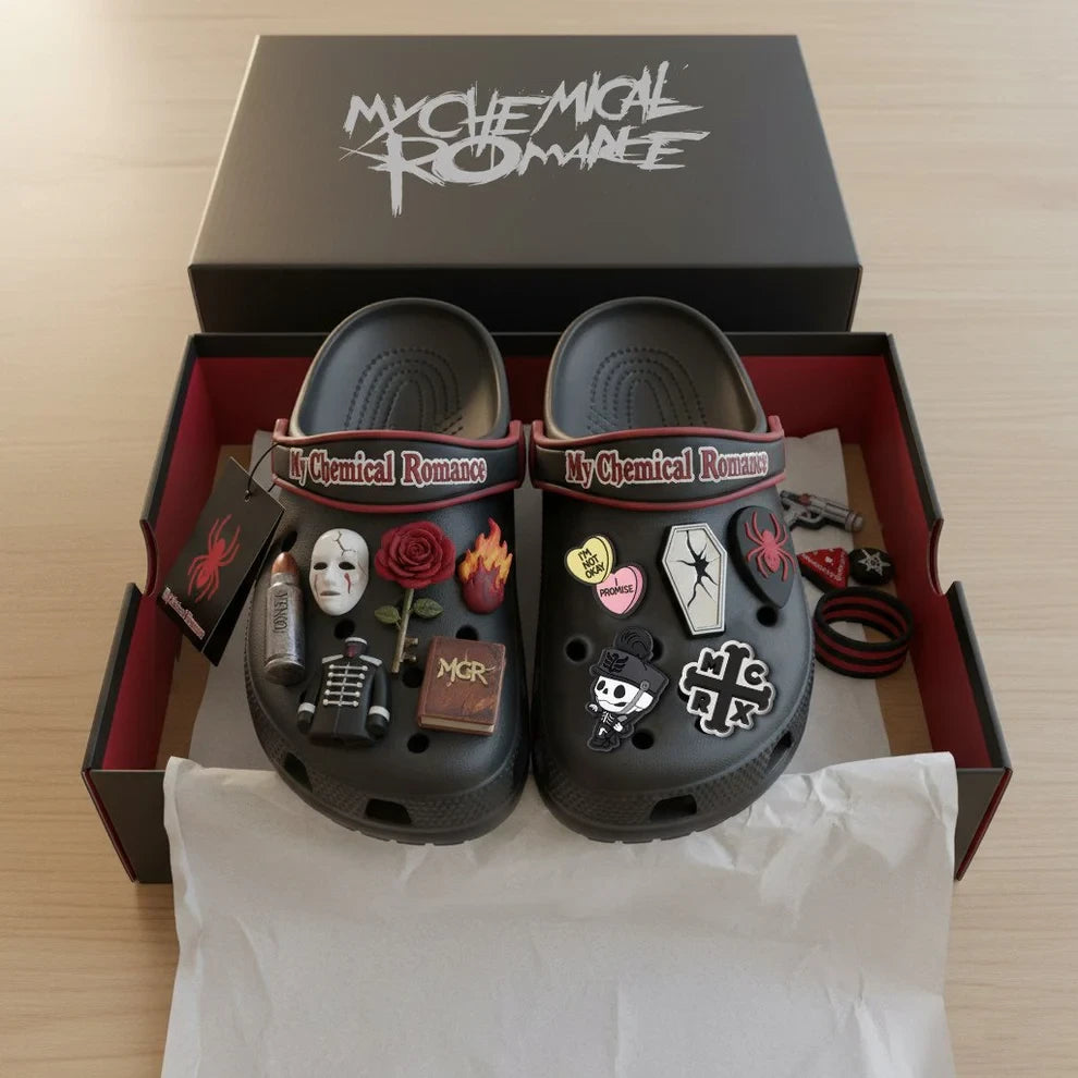 My Chemical Romance Clogs with Charms - LeagueLockerGear