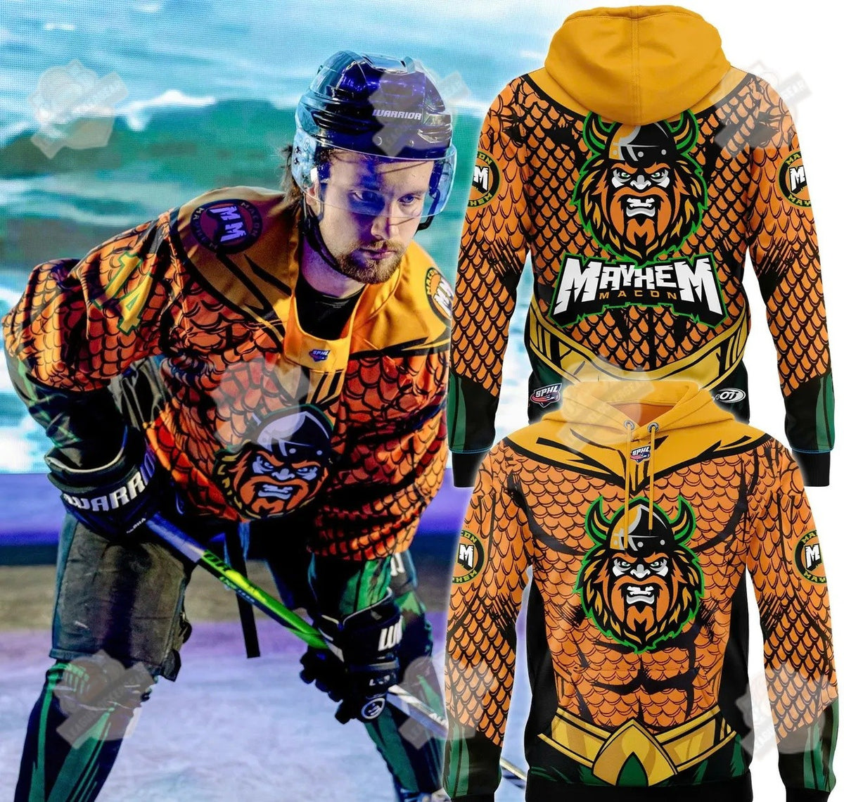 Macon Mayhem x Super Hero 2026 Hoodie - LeagueLockerGear