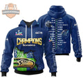 Seattle Seahawks Super Bowl LX Champions Player Roster 3D Hoodie - LeagueLockerGear