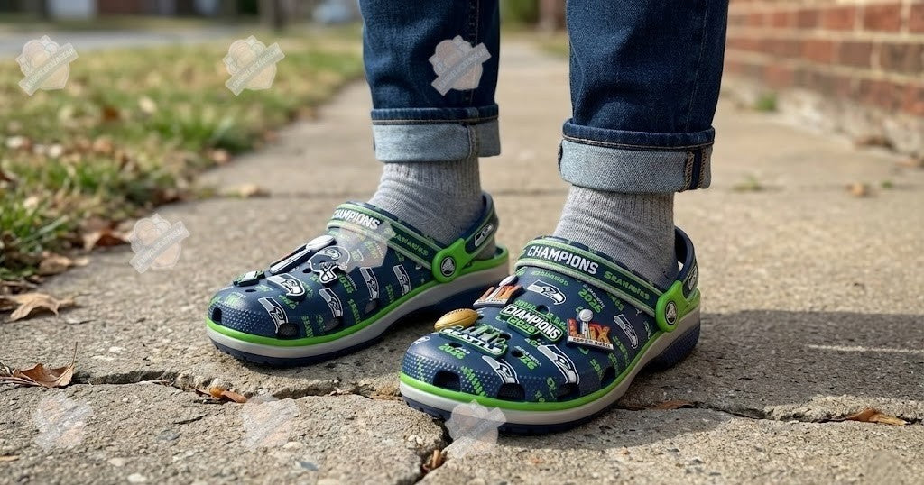 Seattle Seahawks Super Bowl LIX Champions 2026 Crocs - LeagueLockerGear