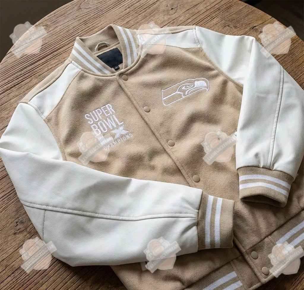 Seattle Seahawks Super Bowl LX Champions Varsity Jacket - LeagueLockerGear