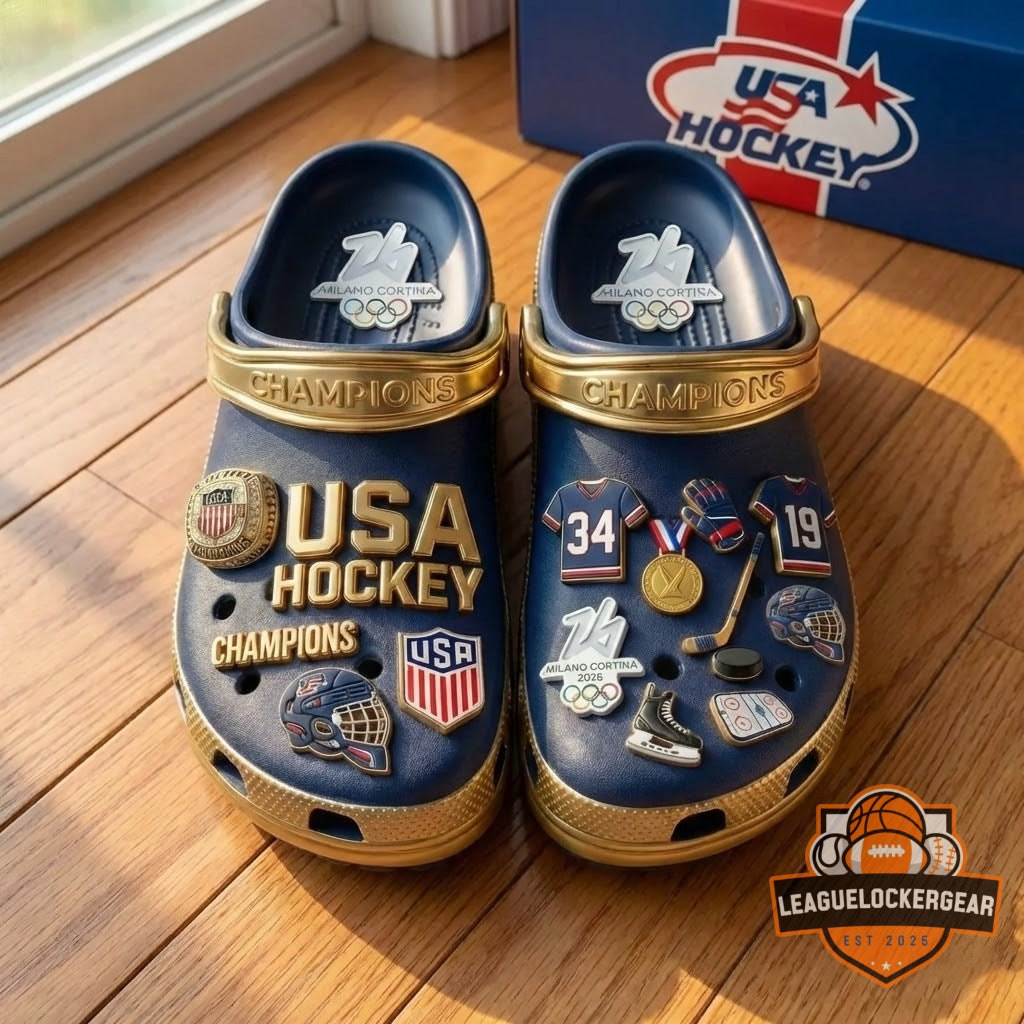 USA Hockey Milano Cortina 2026 Champions Clogs - LeagueLockerGear