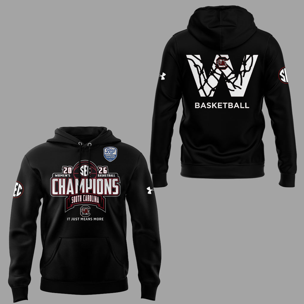 South Carolina Gamecocks 2026 SEC Women's Basketball Champions Hoodie - LeagueLockerGear
