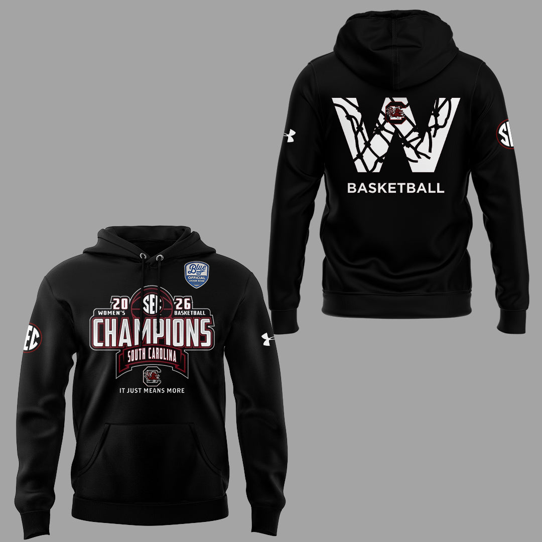 South Carolina Gamecocks 2026 SEC Women's Basketball Champions Hoodie - LeagueLockerGear