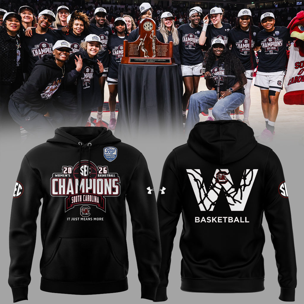 South Carolina Gamecocks 2026 SEC Women's Basketball Champions Hoodie - LeagueLockerGear