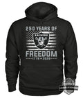 Raiders 250 Years Of Freedom 1776-2026 Hoodie - LeagueLockerGear