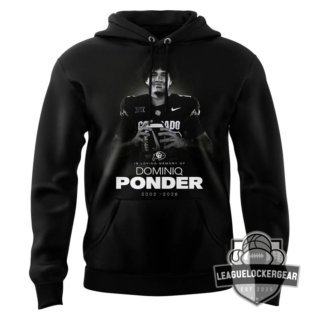 Colorado Buffaloes Dominiq Ponder Memorial Hoodie - LeagueLockerGear