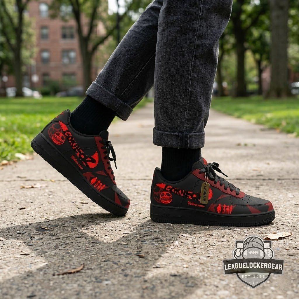 Gorillaz Mountain Tour 2026 Custom Air Force Sneakers - LeagueLockerGear