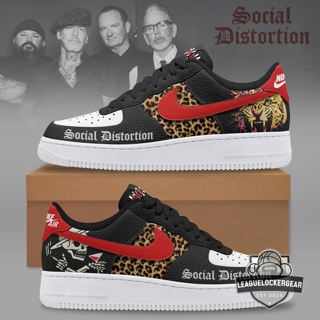Social Distortion Tour 2026 Custom Air Force 1 Shoes - LeagueLockerGear