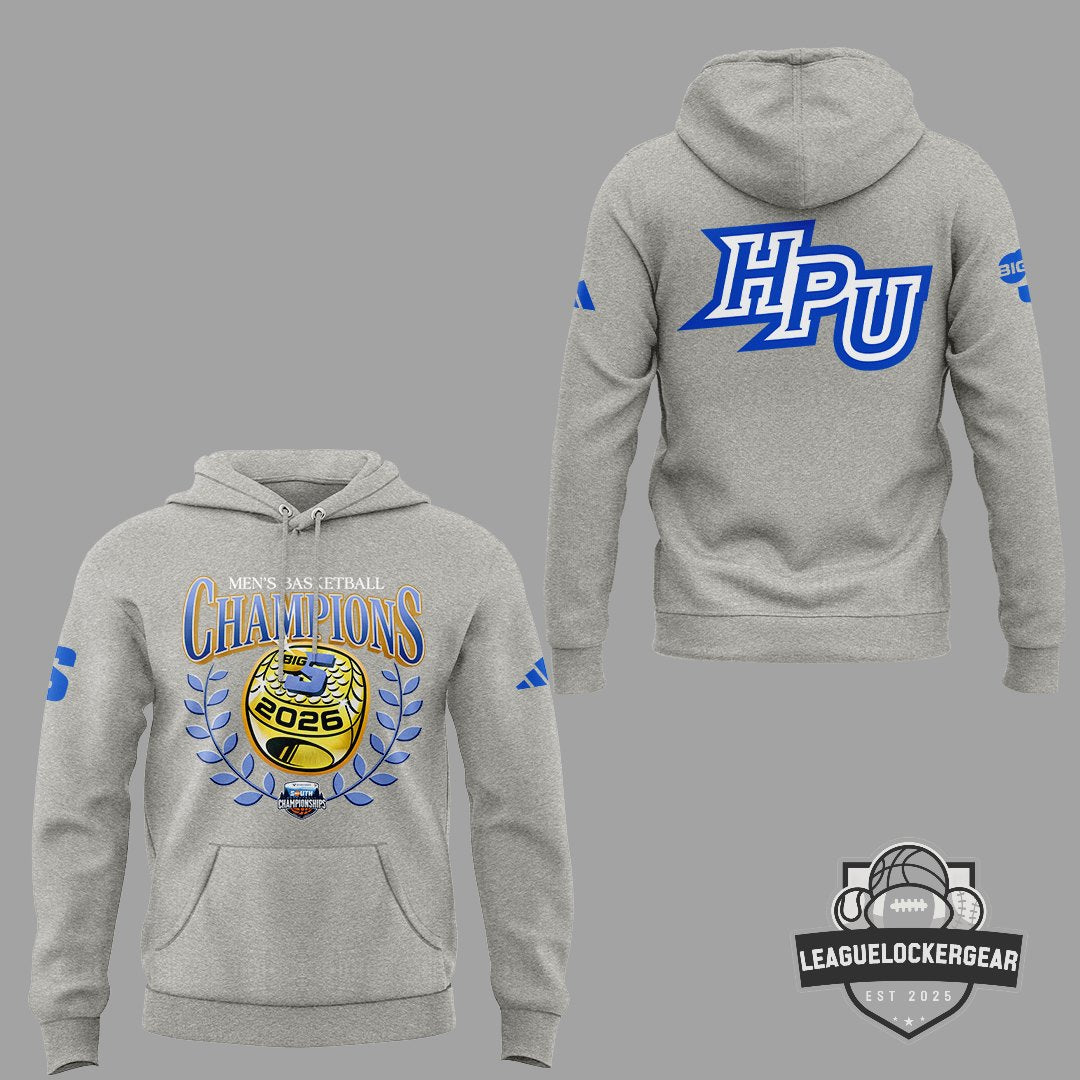 HPU High Point Panthers Big South 2026 Champions Hoodie - LeagueLockerGear