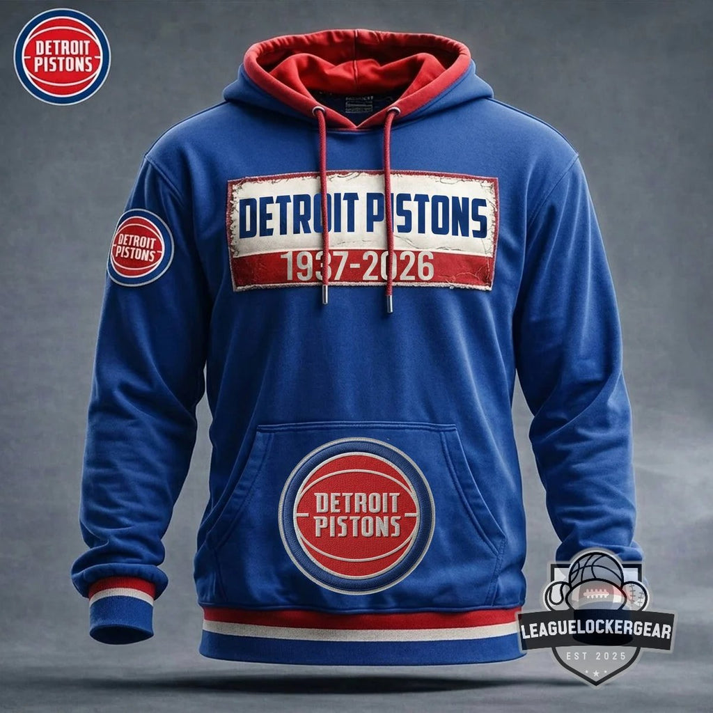 Detroit Pistons 1937-2026 Hoodie - LeagueLockerGear