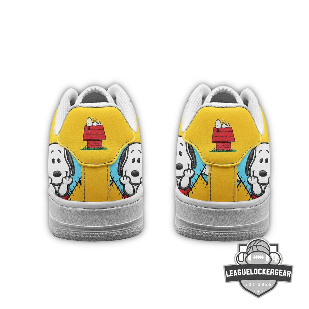 Snoopy Cartoon Patchwork Nike Air Force 1 - LeagueLockerGear