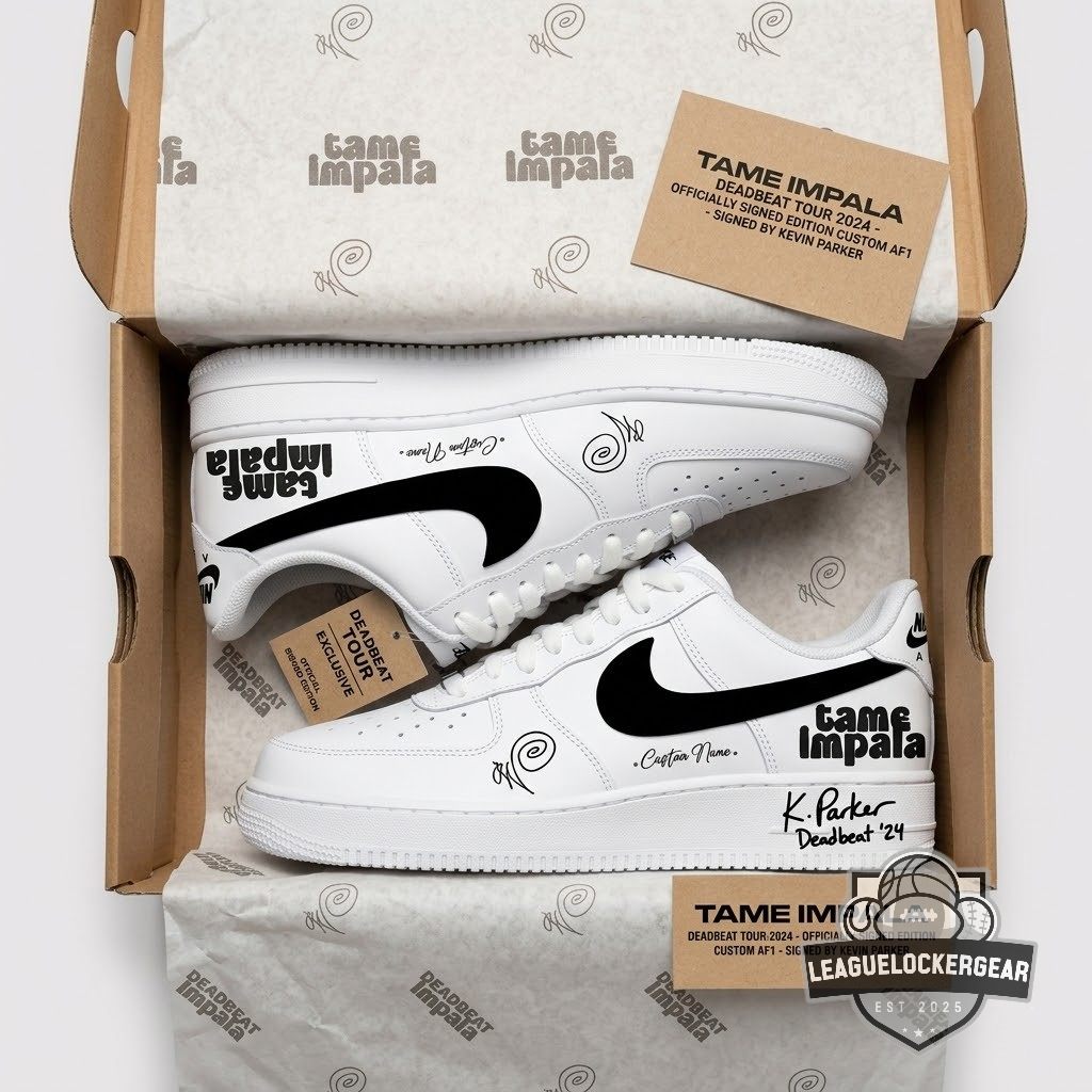 Tame Impala Deadbeat With DJO Custom Air Force 1 Shoes - LeagueLockerGear