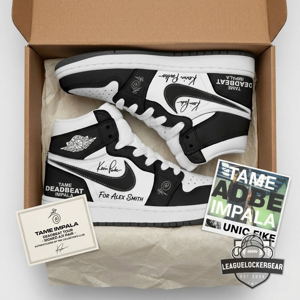 Tame Impala Dominic Fike Deadbeat Custom Air Jordan 1 Shoes - LeagueLockerGear