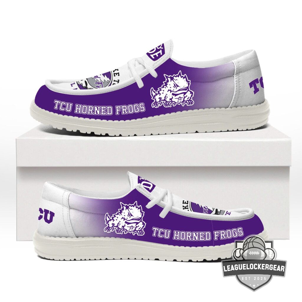 TCU Horned Frogs Grateful Dead Make TCU Grateful Again Hey Dude Shoes - LeagueLockerGear