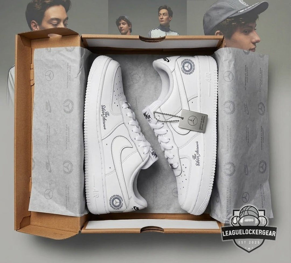 The Silver Arrows Custom Nike Air Force 1 - LeagueLockerGear