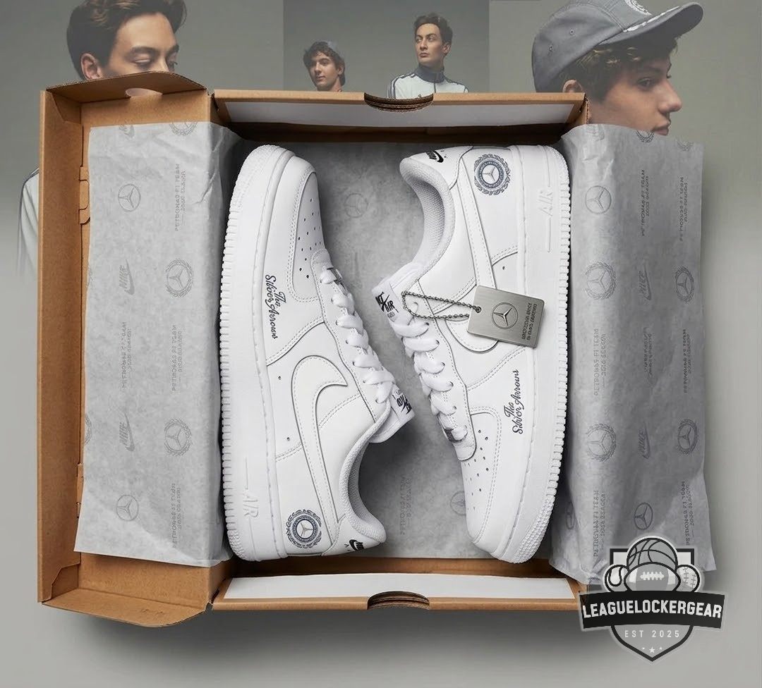 The Silver Arrows Custom Nike Air Force 1 - LeagueLockerGear