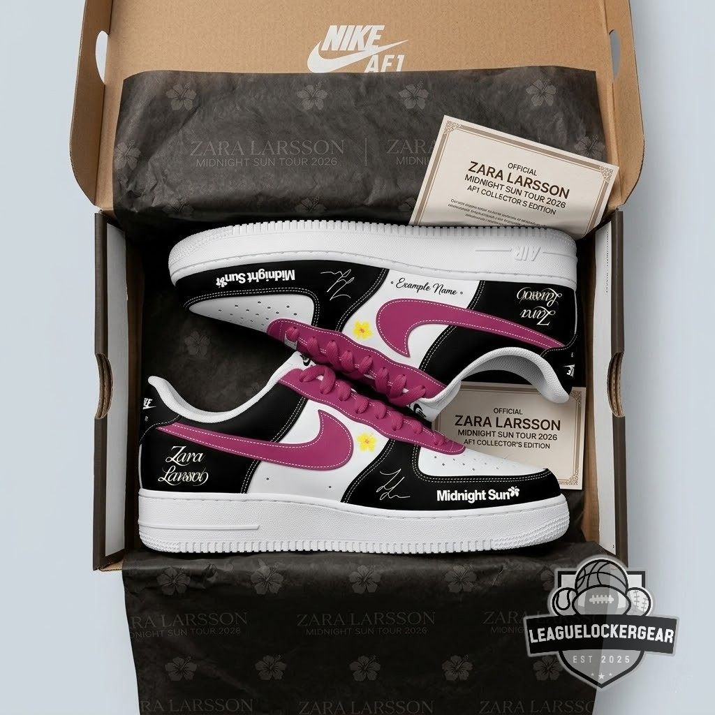 Zara Larsson Midnight Sun Tour 2026 Custom Air Force 1 - LeagueLockerGear