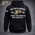 Purdue Boilermakers 2026 Big Ten Champions Men's Basketball Hoodie - LeagueLockerGear