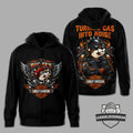 Buc-ee's Harley-Davidson Turning Gas Into Noise Motorcycles Zip Hoodie - LeagueLockerGear