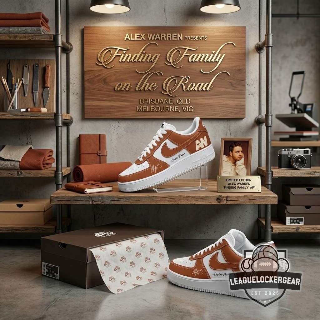 Alex Warren Finding Family on the Road Custom Air Force 1 Shoes - LeagueLockerGear