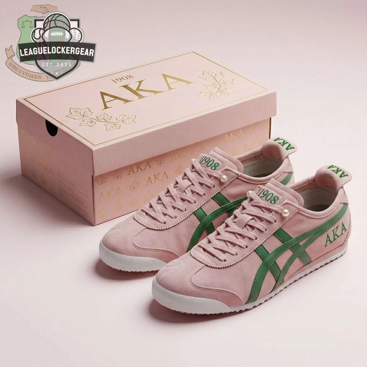 Alpha Kappa Alpha 1908 Founders' Day Sneakers - LeagueLockerGear