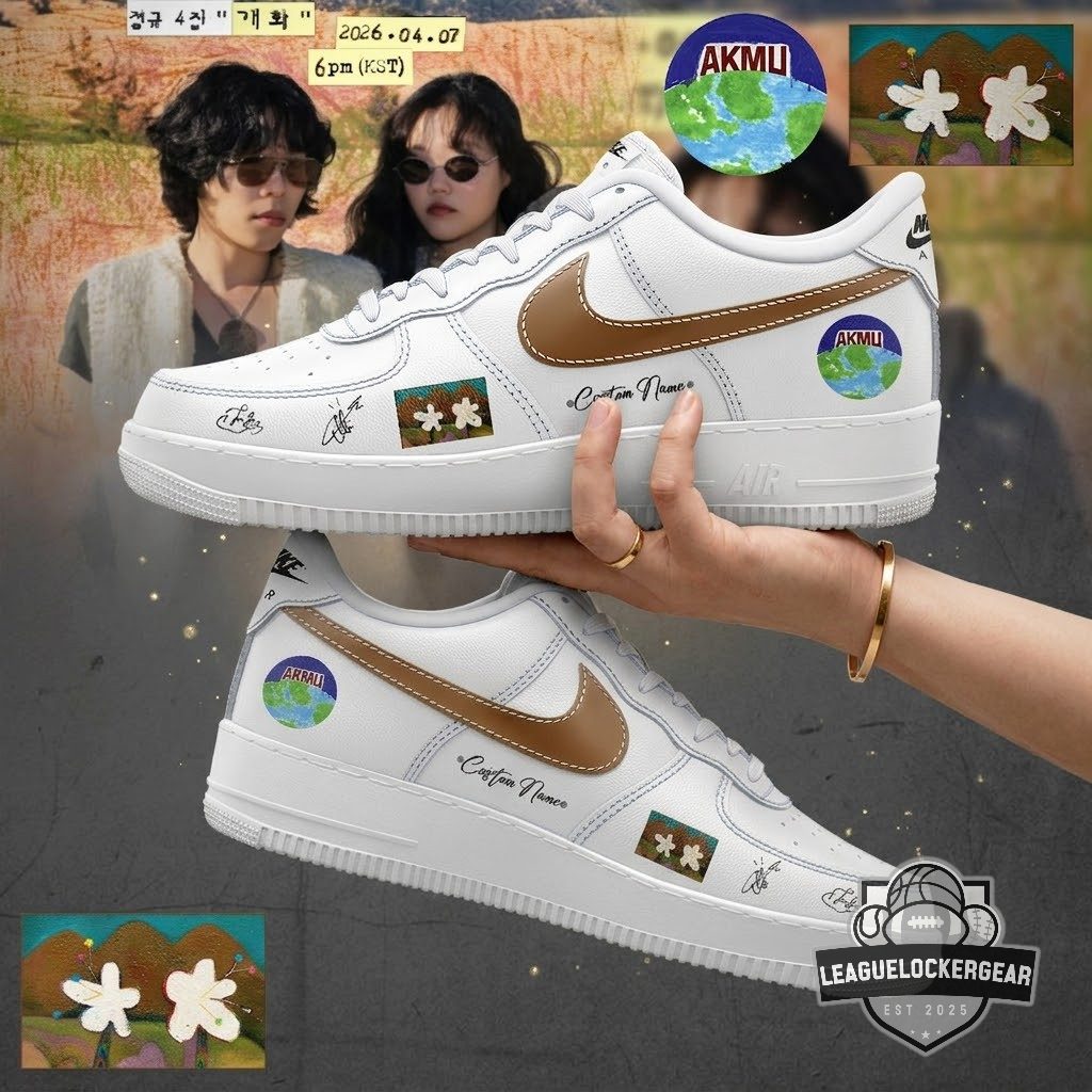 AKMU 4th Album FLOWERING Custom Air Force 1 Shoes - LeagueLockerGear