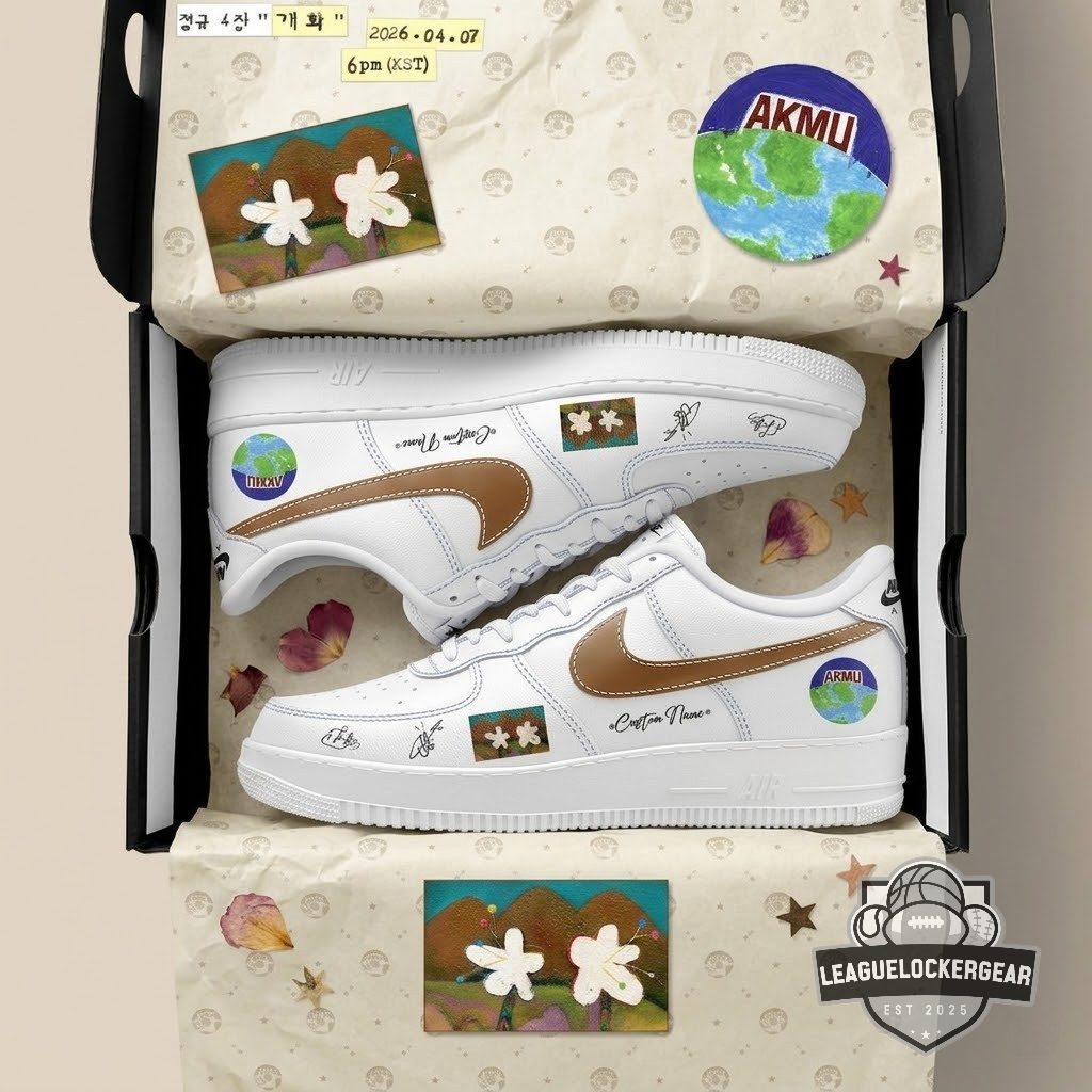AKMU 4th Album FLOWERING Custom Air Force 1 Shoes - LeagueLockerGear