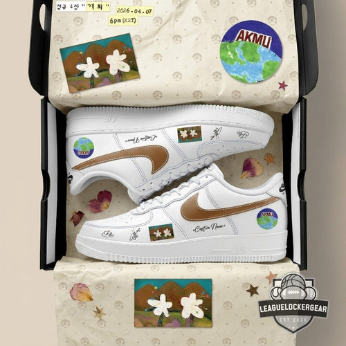 AKMU 4th Album FLOWERING Custom Air Force 1 Shoes - LeagueLockerGear