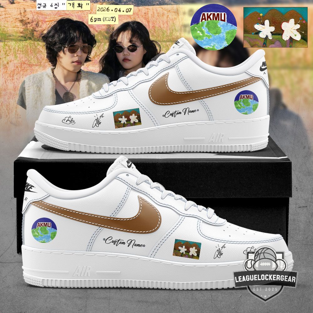 AKMU 4th Album FLOWERING Custom Air Force 1 Shoes - LeagueLockerGear