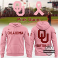 Oklahoma Sooners Pink Game Softball Hoodie - LeagueLockerGear
