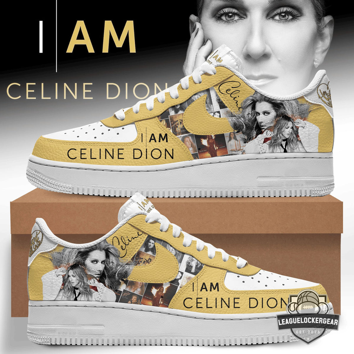 Celine Dion I Am Celine Dion Air Force 1 Shoes - LeagueLockerGear