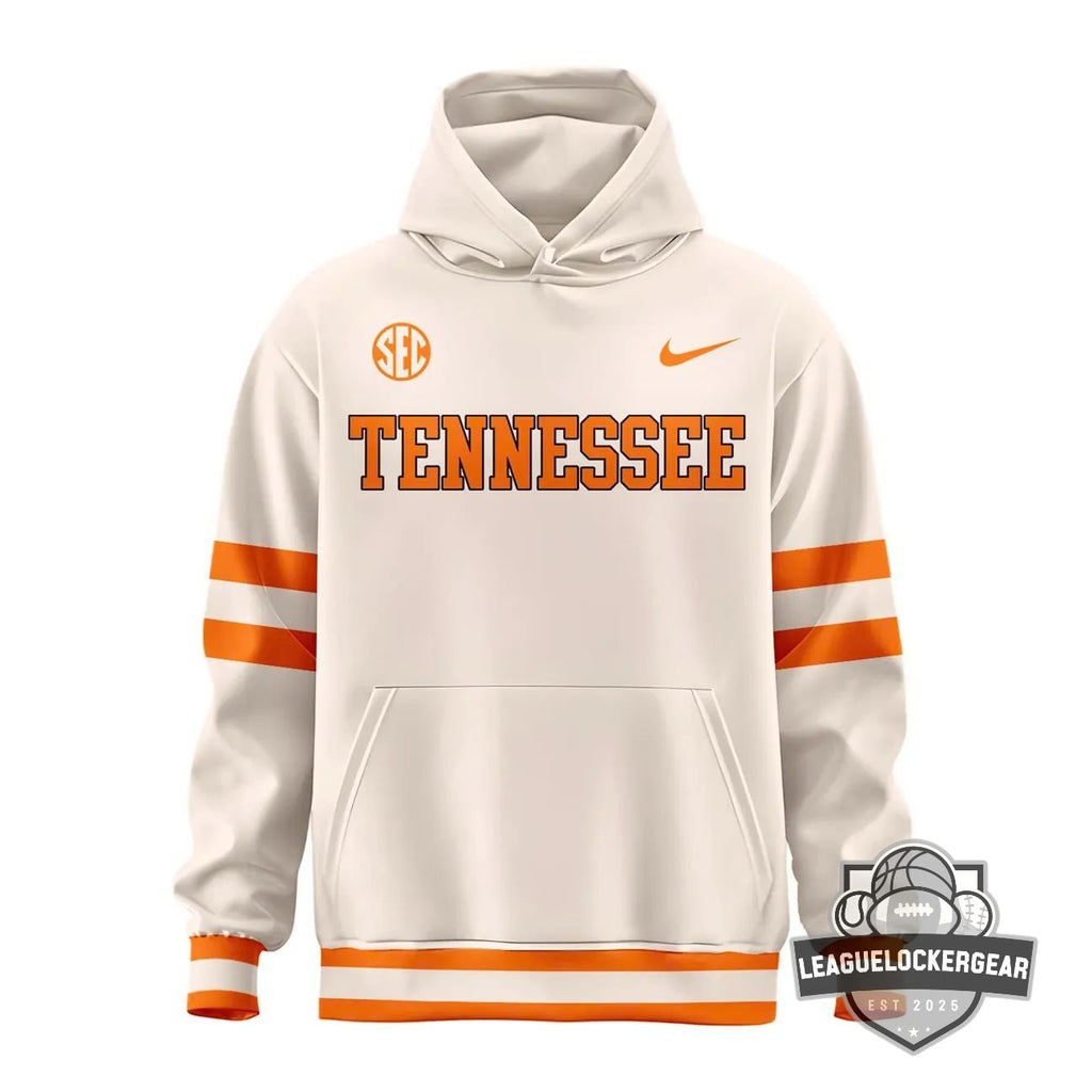 Tennessee Volunteers Baseball Jersey Style Hoodie - LeagueLockerGear