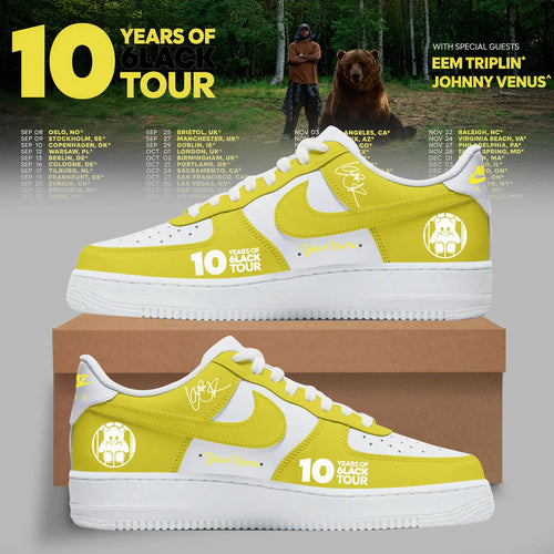 6LACK 10 Years Tour Custom Nike Air Force 1 Shoes - LeagueLockerGear