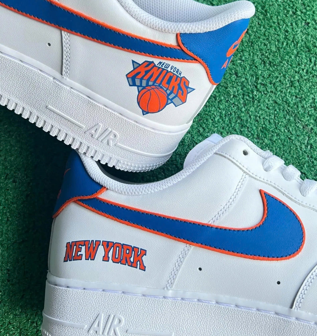 New York Knicks White Sneakers 2025 – NBA Basketball Shoes for Everyday Wear - LeagueLockerGear