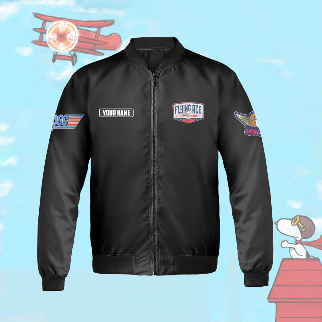 Personalized Snoopy 'Flying Ace' Bomber Jacket | Buy for only at THK BUY