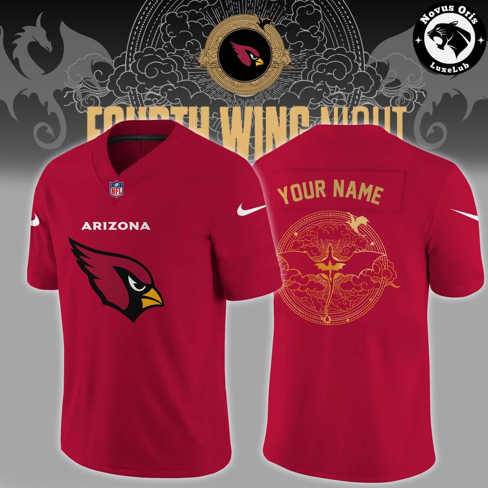 Arizona Cardinals Fourth Wing Night 2026 Custom Football Jersey - NovusOris Best Merch For Fans