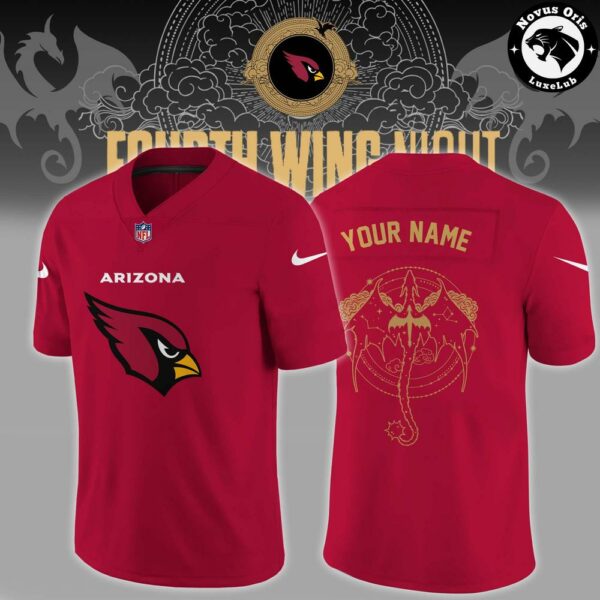 Arizona Cardinals Fourth Wing Night 2026 Custom Football Jersey - NovusOris Best Merch For Fans