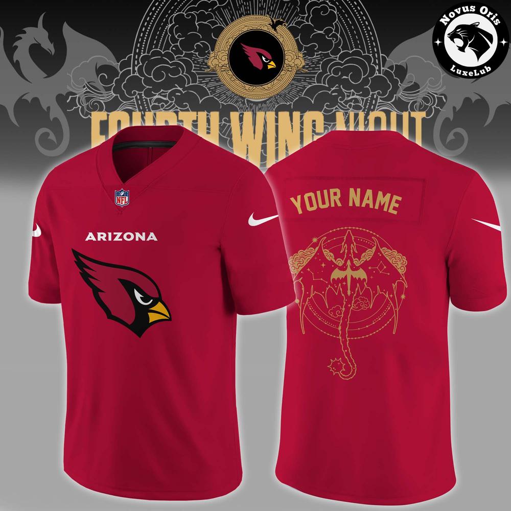 Arizona Cardinals Fourth Wing Night 2026 Custom Football Jersey - NovusOris Best Merch For Fans