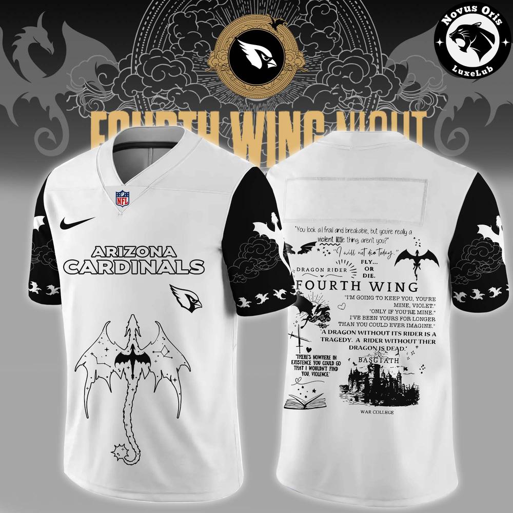 Arizona Cardinals Fourth Wing Night 2026 Custom Football Jersey - NovusOris Best Merch For Fans