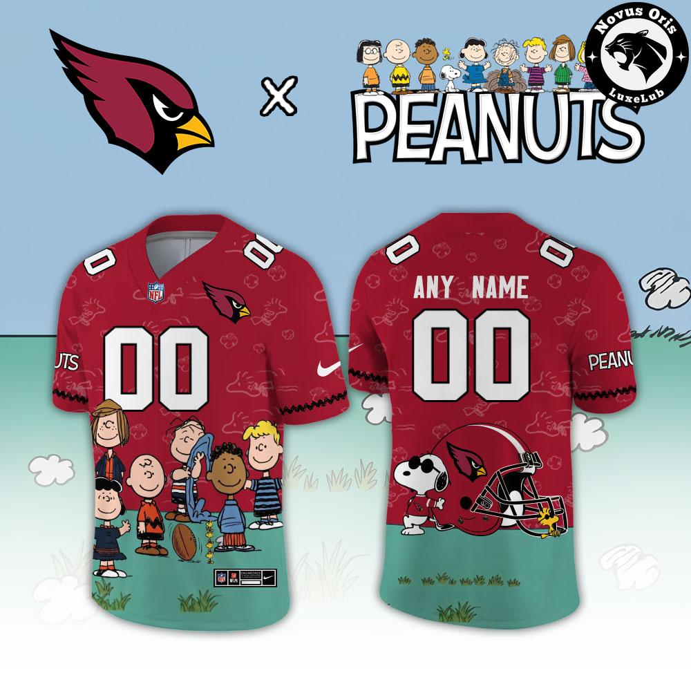 Arizona Cardinals x Peanuts Night 2026 Snoopy Custom Football Jersey - NovusOris Best Merch For Fans