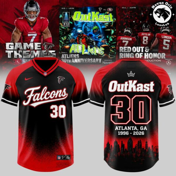 Atlanta Falcons x OutKast ATLiens 30th Anniversary 2026 Football Jersey - NovusOris Best Merch For Fans
