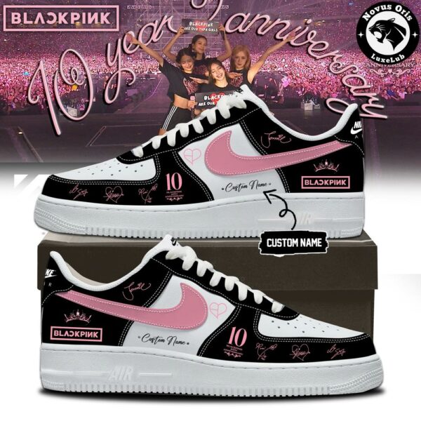 BLACKPINK x 10th Anniversary 2026 Custom Name Air Force 1 - NovusOris Best Merch For Fans