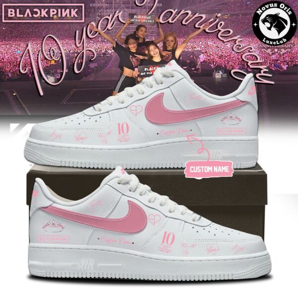 BLACKPINK x 10th Anniversary 2026 Custom Name Air Force 1 - NovusOris Best Merch For Fans
