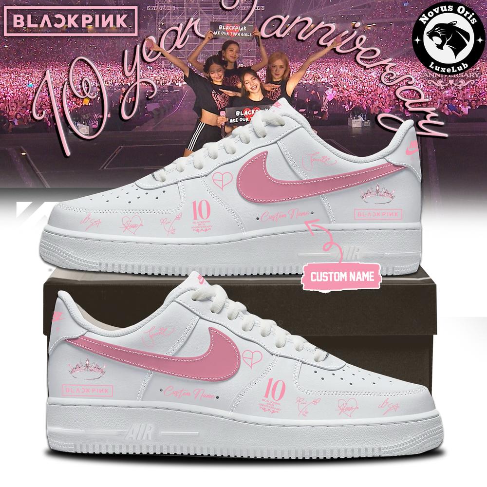 BLACKPINK x 10th Anniversary 2026 Custom Name Air Force 1 - NovusOris Best Merch For Fans